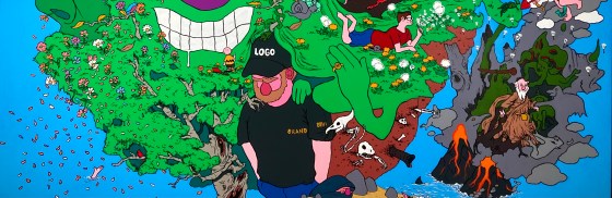 Detail of "The Loneliness of Men" an original painting by MJ Seal