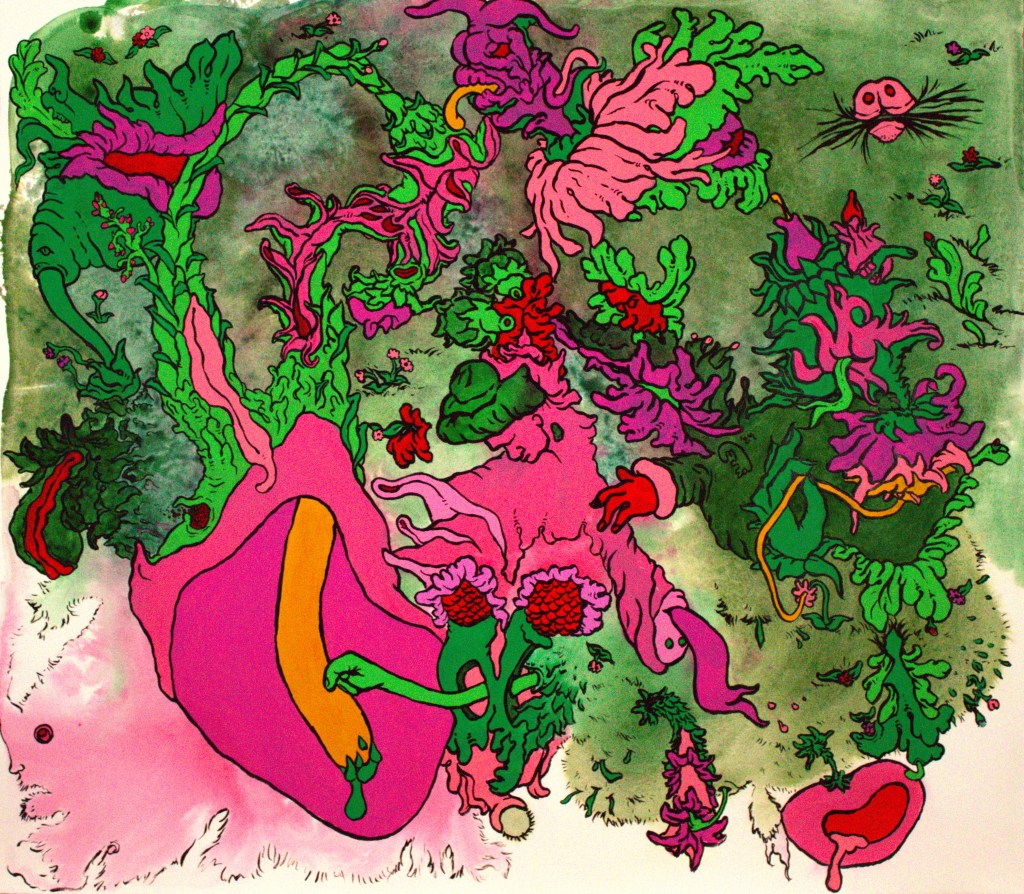 Full view of a contemporary painting by emerging artist MJ Seal