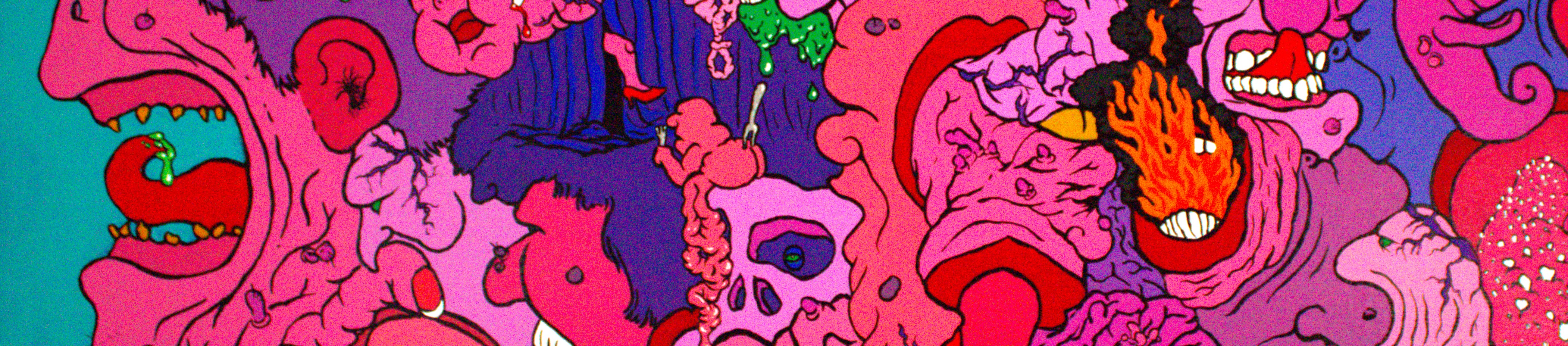 Detail of a contemporary painting by emerging artist MJ Seal