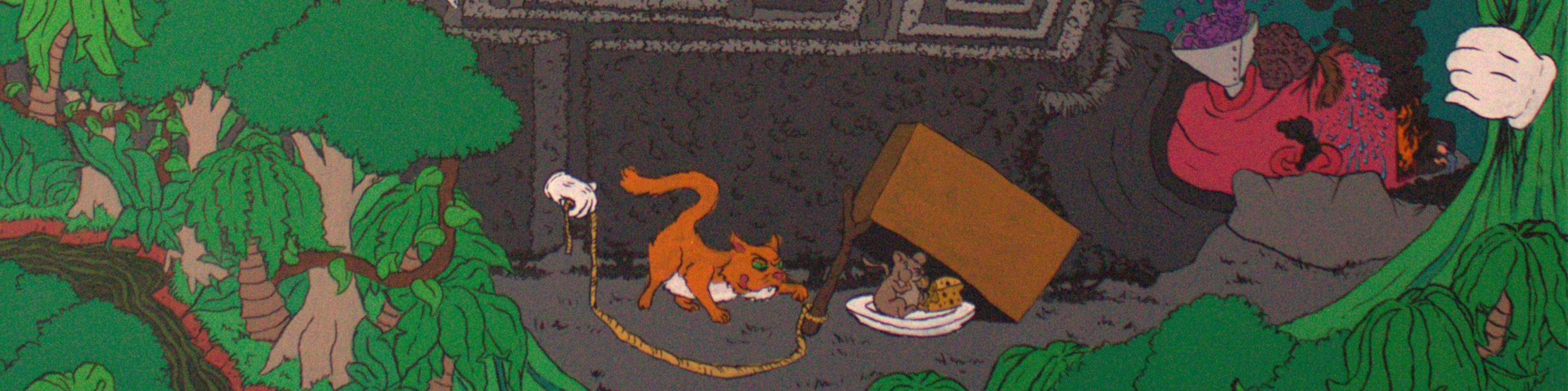 Detail of The Unknown Country an original painting by emerging artist MJ Seal